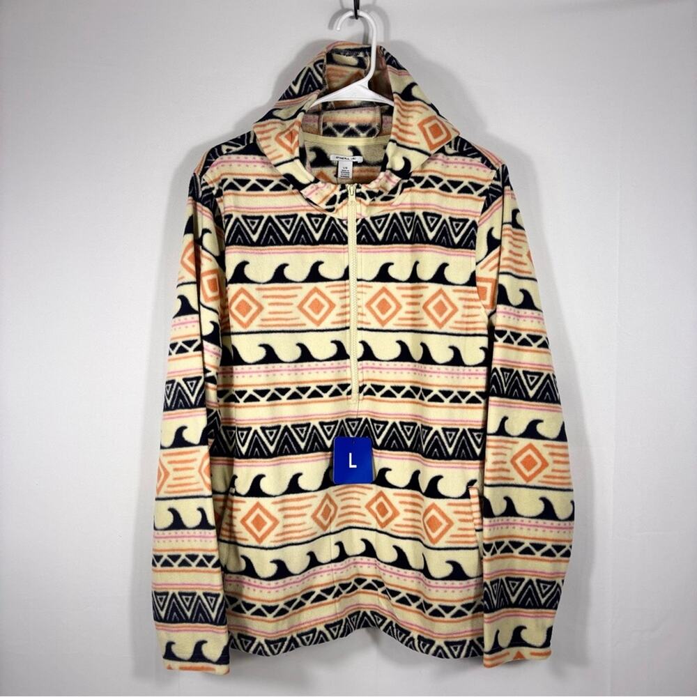 NWT O'Neill Multicolor Aztec Patterned Hoodie Size Large S0365